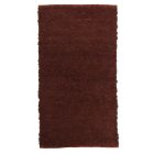 Rag rug 126x70 fluffy brown cotton Rag rug