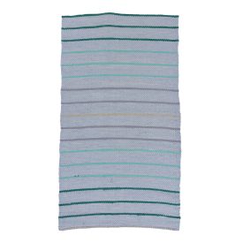 Rag rug 78x149 blue cotton rag rug