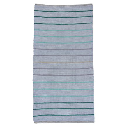 Rag rug 80x149 blue cotton rag rug