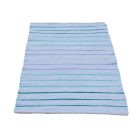 Rag rug 80x149 blue cotton rag rug