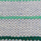 Rag rug 80x149 blue cotton rag rug