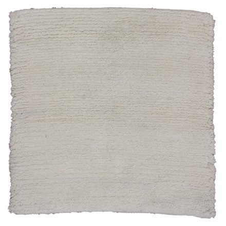 Rag rug 100x100 beige cotton Rag rug