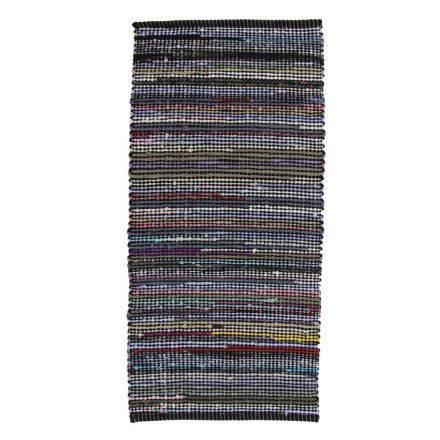 Rag rug 60x125 multicolour cotton rag rug