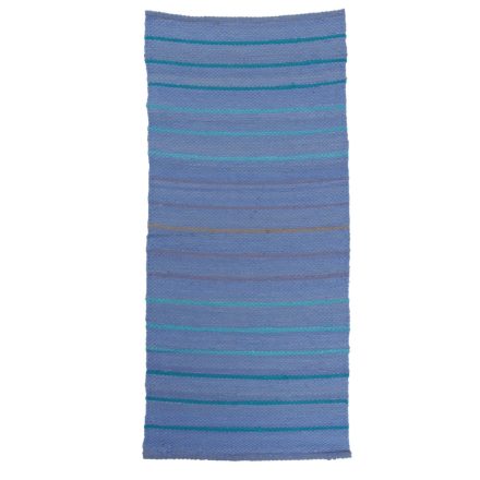 Rag rug 130x60 blue cotton Rag rug
