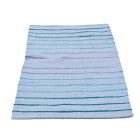 Rag rug 73x145 blue cotton rag rug