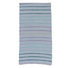 Rag rug 73x145 blue cotton rag rug