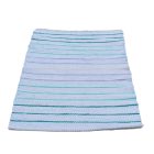 Rag rug 73x145 blue cotton rag rug