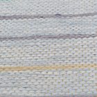 Rag rug 73x145 blue cotton rag rug