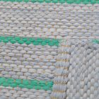 Rag rug 73x145 blue cotton rag rug