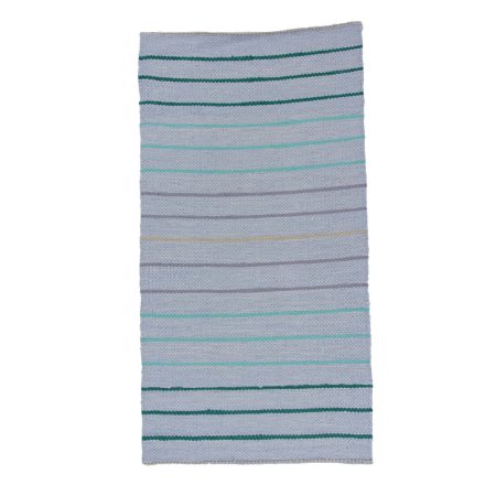 Rag rug 73x145 blue cotton rag rug