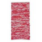 Rag rug 70x143 red cotton carpet
