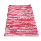 Rag rug 70x143 red cotton carpet