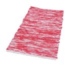Rag rug 70x143 red cotton carpet