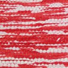 Rag rug 70x143 red cotton carpet