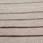 Rag rug 82x151 brown cotton rag rug