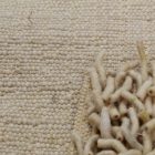 Rag rug 92x172 beige cotton rag rug