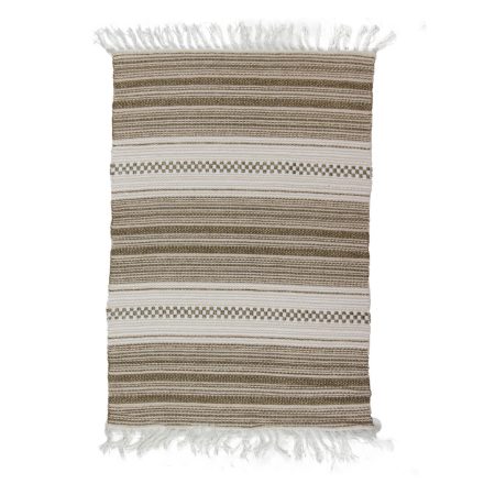Rag rug 69x99 beige cotton rag rug
