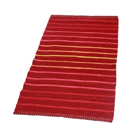 Rag rug 79x148 burgundy cotton rag rug