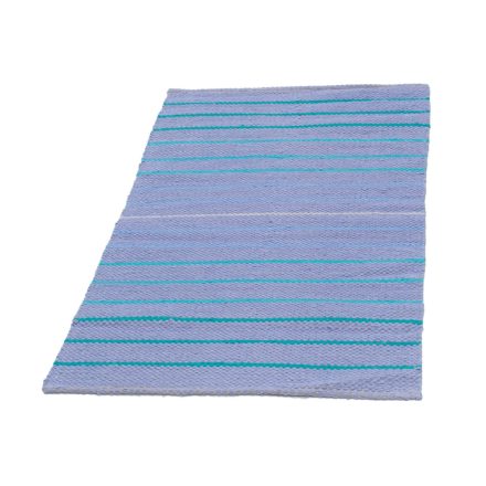 Rag rug 73x145 blue cotton rag rug