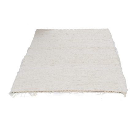 Fluffy carpet beige 118x168 long fibre soft rag rug