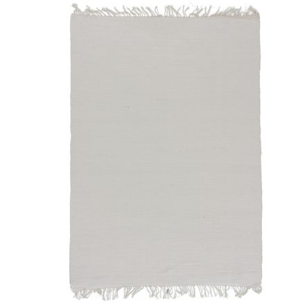 Rag rug 203x144 beige cotton Rag rug