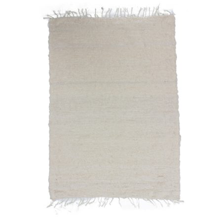 Fluffy carpet beige 121x167 long fibre soft rag rug