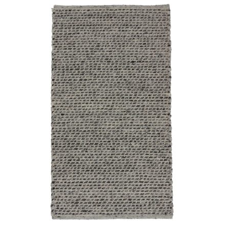 Thick woven rug Rustic 70x125 modern wool rug