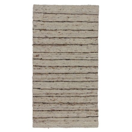Thick woven rug Rustic 70x130 modern wool rug