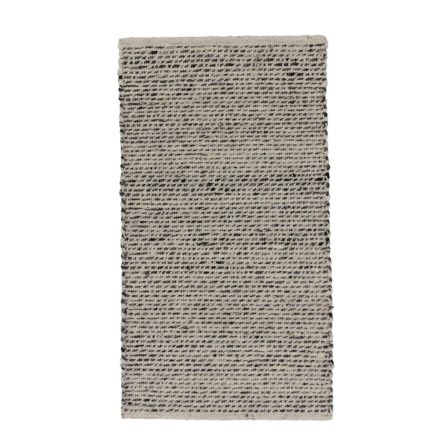 Thick woven rug Rustic 72x130 modern wool rug