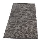 Thick woven rug Rustic 70x141 modern wool rug