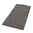 Thick woven rug Rustic 70x141 modern wool rug
