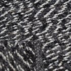 Thick woven rug Rustic 70x141 modern wool rug