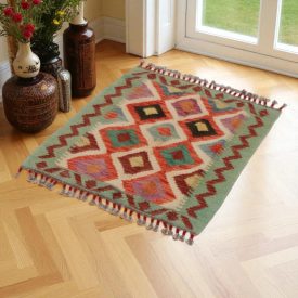   Ethnic Kilim rug Chobi 60x76 hand woven Afghan Ethnic Kilim rug