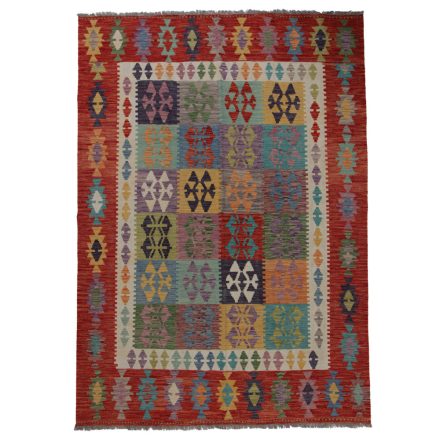 Authentic Kilim rug Chobi 251x179 hand woven Afghan Kelim rug