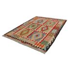 Authentic Kilim rug Chobi 248x176 hand woven Afghan Kilim rug