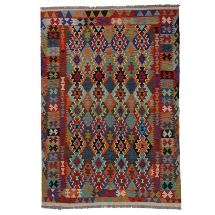 Kelim rug Chobi 242x171 hand woven Afghan Kelim rug
