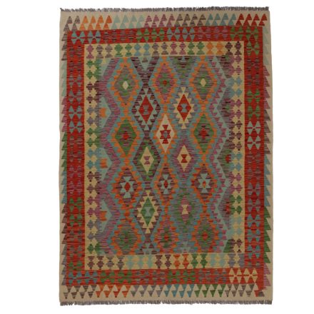 Afghan Kelim rug Chobi 242x178 hand woven ethnic Kilim rug