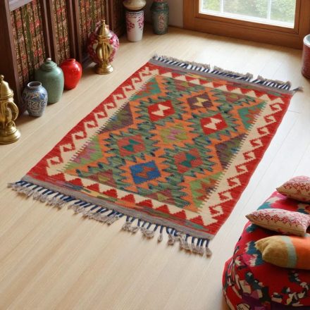 Kilim rug Chobi 96x66 hand woven Afghan Kilim rug
