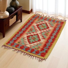 Kilim rug Chobi 68x103 hand woven Afghan Kilim rug