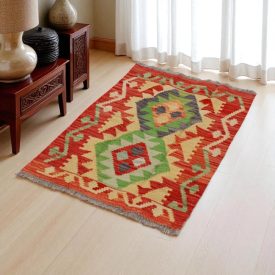 Kilim rug Chobi 64x92 hand woven Afghan Kilim rug