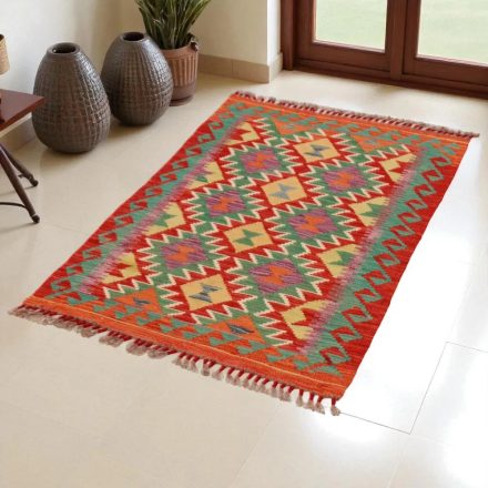 Kilim rug Chobi 125x79 handmade afghan wool kilim rug