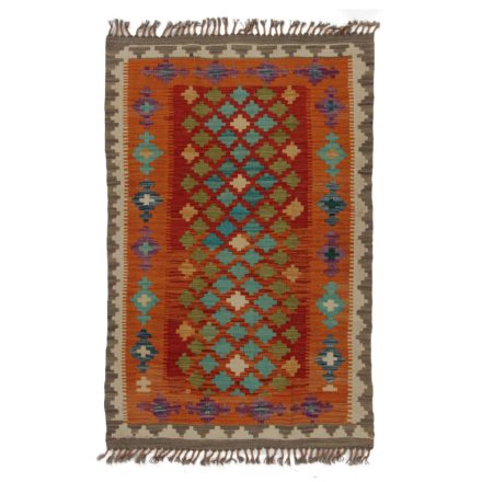 Kelim rug Chobi 132x83 hand woven Afghan Kelim rug