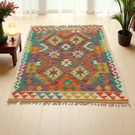 Chobi Kilim rug 163x105 handwoven wool kilim