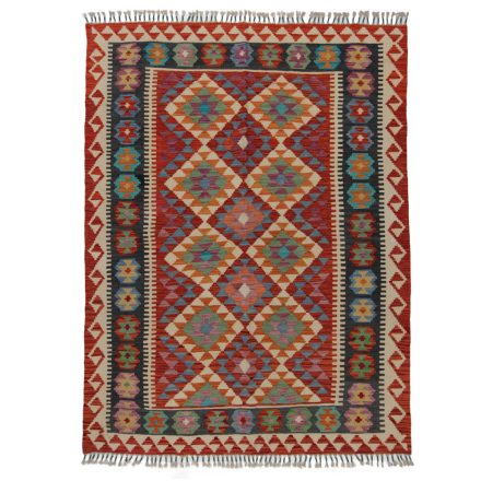 Kelim rug Chobi 195x148 hand woven Afghan Kelim rug