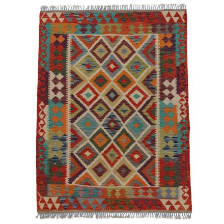 Kelim rug Chobi 193x148 hand woven Afghan Kelim rug