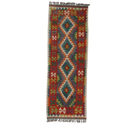 Kelim rug Chobi 74x208 hand woven Afghan Kelim rug