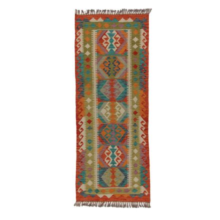 Kelim rug Chobi 78x199 hand woven Afghan Kelim rug