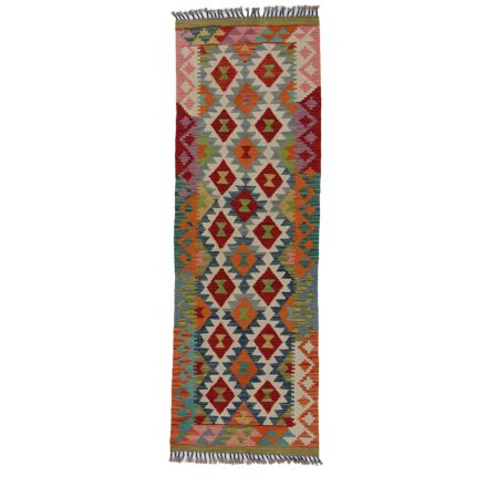 Kelim rug Chobi 69x205 hand woven Afghan Kelim rug