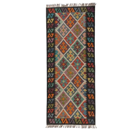 Kelim rug Chobi 83x201 handmade Afghan Kelim rug
