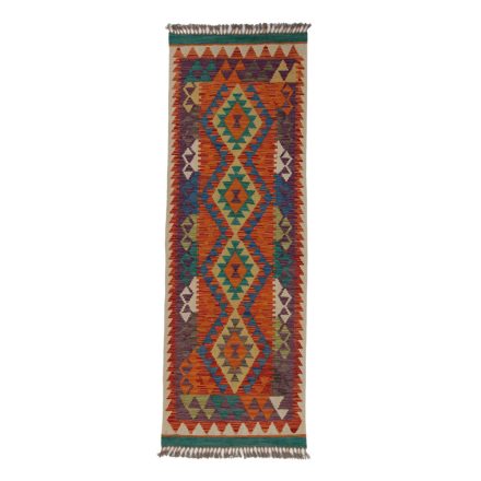 Kelim rug Chobi 67x194 hand woven Afghan Kelim rug